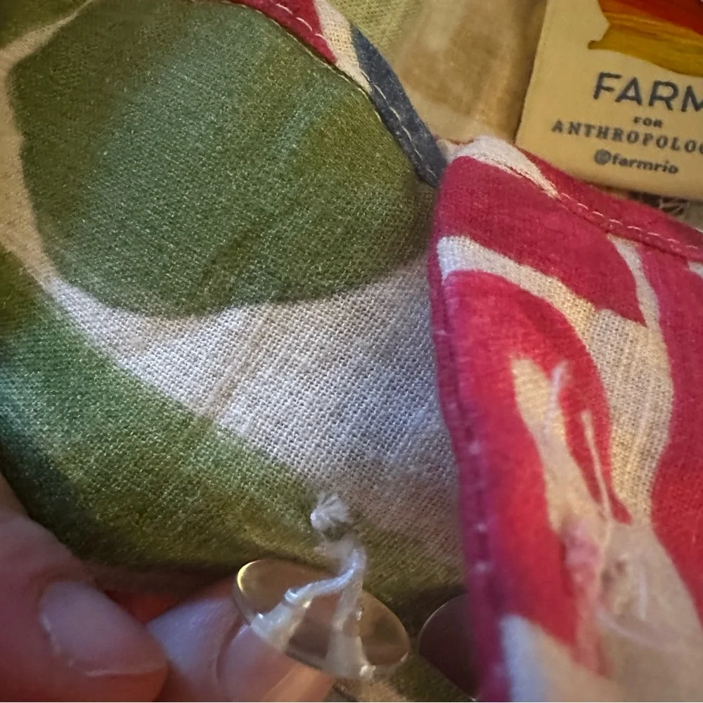 FARM Rio Multicolor Patchwork Wide-Leg Pants - Green, Blue, Red, Yellow - Picture 7 of 12